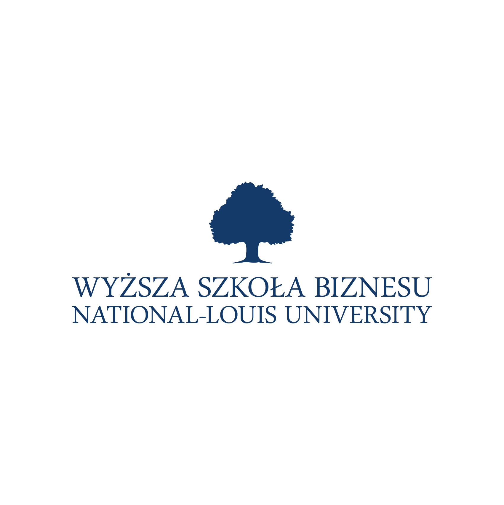 Logo Wyższej Szkoły Biznesu National-Louis University.